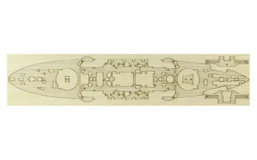 IJN BattleShip Mikasa Wood Deck Panel Model Kit