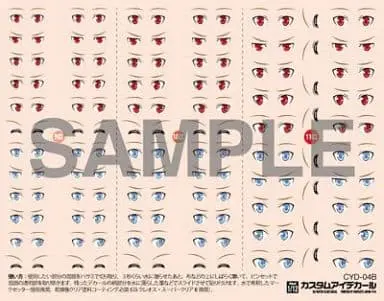1/12 Scale Model Kit - Custom eye decals