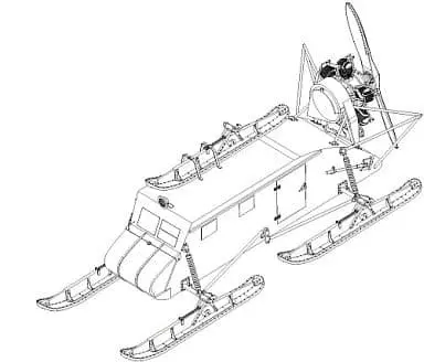 1/35 Scale Model Kit - Snowmobile
