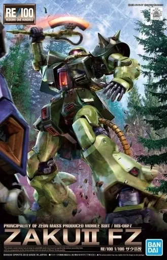 RE/100 MS-06FZ Zaku II Kai  Model Kit