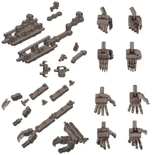 Plastic Model Parts - Plastic Model Kit - HEXA GEAR / Mecha Supply Assort 01 Flexible Arm Set Gun Metallic Ver.