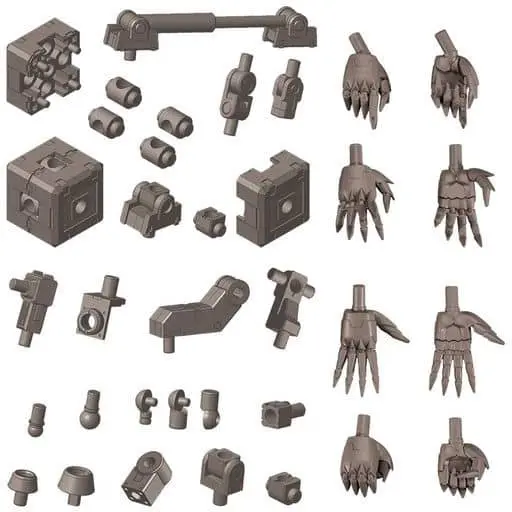 Plastic Model Parts - Plastic Model Kit - HEXA GEAR / Mecha Supply Assortment 03 Joint Set Gun Metal Ver.