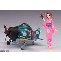 Egg Girls Collection 04 "Mikumo Shiranagi" w/A6M5 Zero Model Kit