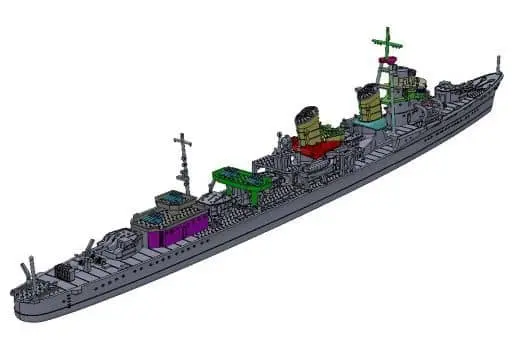 1/700 Scale Model Kit - Warship plastic model kit