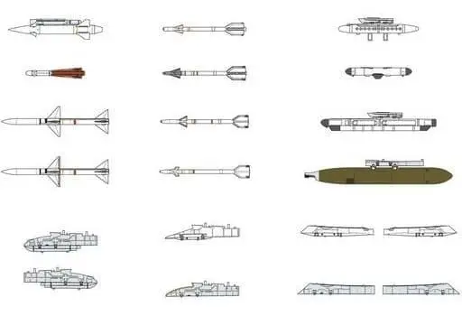 US Air-to-Air Missile Set #2 ('60s-'70s) Model Kit