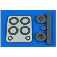 Messerschmitt Bf-108 wheels & paint masks (late) Model Kit