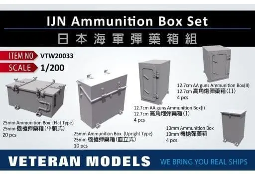 IJN Ammunition Box Set Model Kit