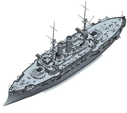 1/200 Scale Model Kit - Warship plastic model kit