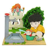 Miniature Art Kit - Ponyo on the Cliff by the Sea / Fujimoto & Ponyo & Sosuke