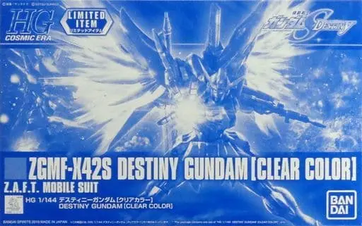 HG Cosmic Era Gundam Seed Destiny ZGMF-X42S Destiny Gundam (Clear Color) Model Kit