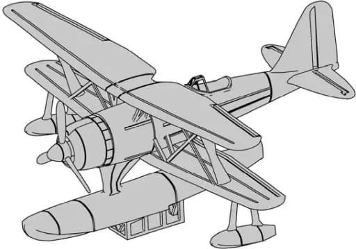 1/700 Scale Model Kit - Fighter aircraft model kits / Mitsubishi F1M (Type Zero Observation Seaplane)