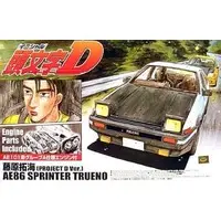 Initial D Toyota AE86 Sprinter Trueno Project D w/Engine Model Kit