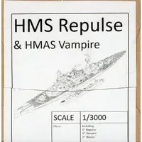 1/3000  Scale Model Kit - Warship plastic model kit / HMS Repulse