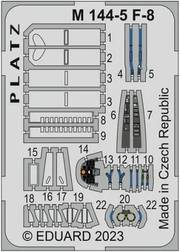 1/144 Scale Model Kit - Etching parts / F-8E Crusader