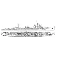 1/700 Scale Model Kit - WATER LINE SERIES / Japanese destroyer Hayanami