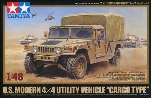 1/48 SCALE U.S. MODERN 4x4 UTILITY VEHICLE“CARGO TYPE” Model Kit