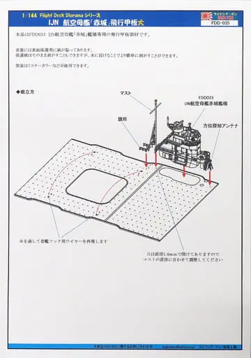 1/144 Scale Model Kit - Flight Deck Diorarma / Akagi