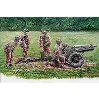 1/35 Scale Model Kit (1/35 英・75mmパックハウザーM1A1＆英軍降下砲兵5体 [CB35173])