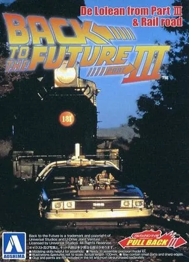 1/43 Pullback BACK TO THE FUTURE from PART Ⅲ Timemachine Model Kit