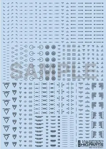 1/144 Scale Model Kit - Caution Decals