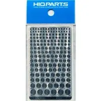 Decals - HIQPARTS Round Metallic Sticker