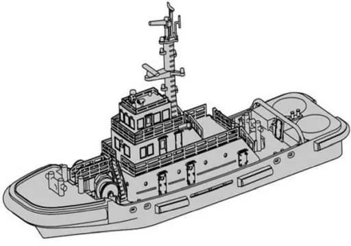 1/700 Scale Model Kit - Tugboat model kits