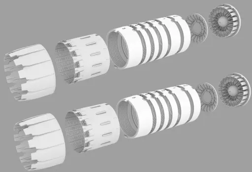 1/72 Scale Model Kit - Grade Up Parts / F-14