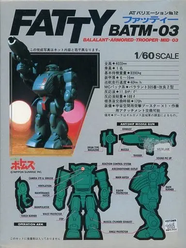 1/60 Scale Model Kit - Armored Trooper Votoms / Fatty