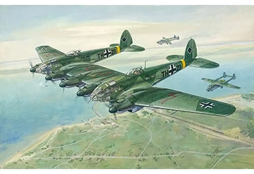 1/144 Scale Model Kit - Fighter aircraft model kits / Heinkel He 111 & Heinkel