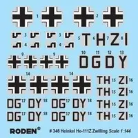 1/144 Scale Model Kit - Fighter aircraft model kits / Heinkel He 111 & Heinkel