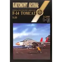 Paper kit - Fighter aircraft model kits / F-14
