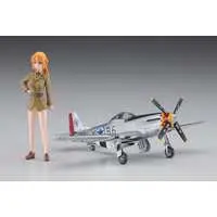 1/72 Scale Model Kit - 1/20 Scale Model Kit - STRIKE WITCHES / North American P-51 Mustang