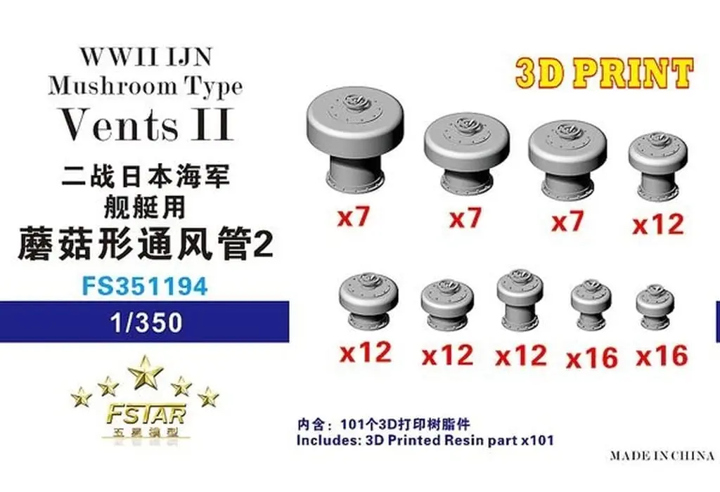 1/350 Scale Model Kit - Grade Up Parts