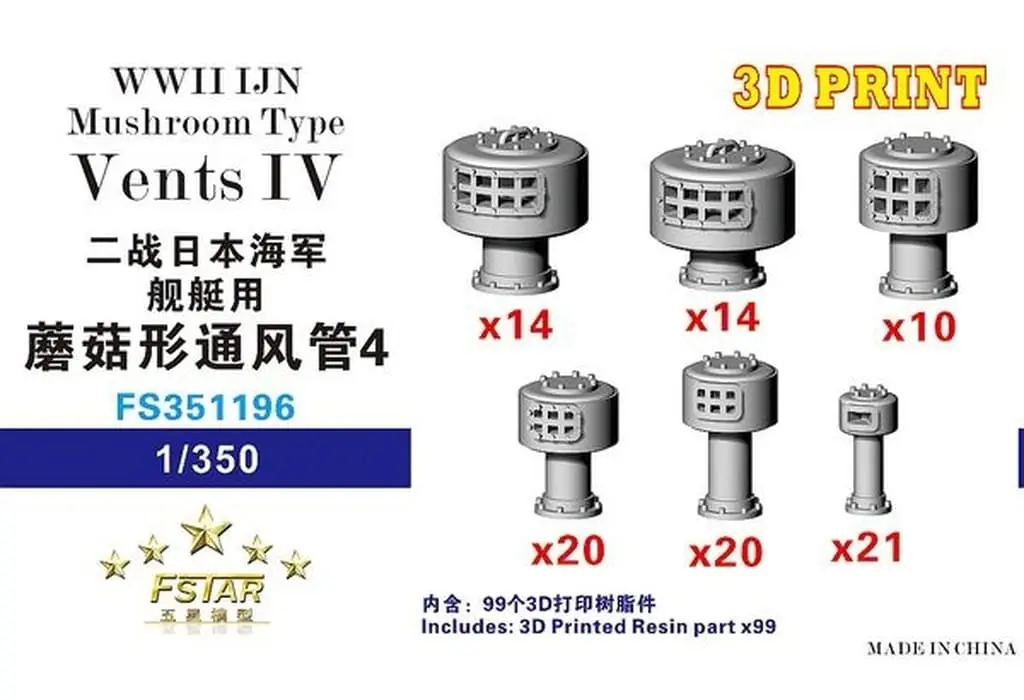 1/350 Scale Model Kit - Detail-Up Parts