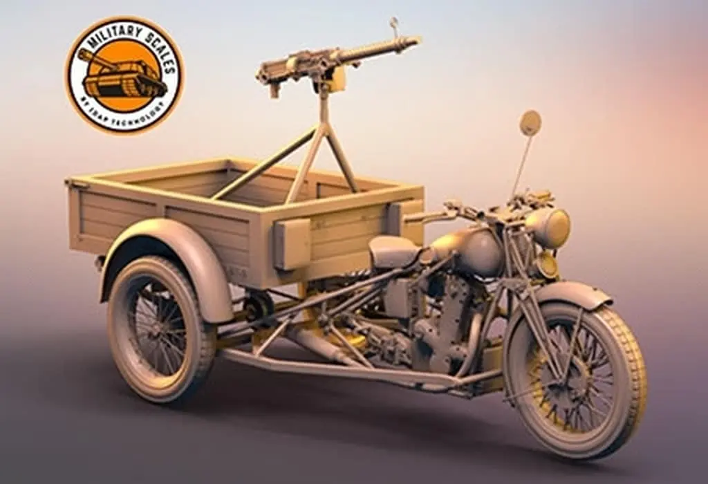 1/72 Scale Model Kit - Motorcycle