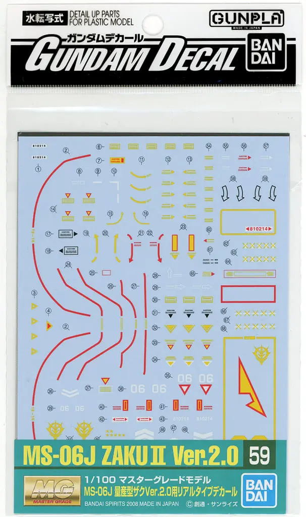 1/100 Scale Model Kit - Gundam Decal