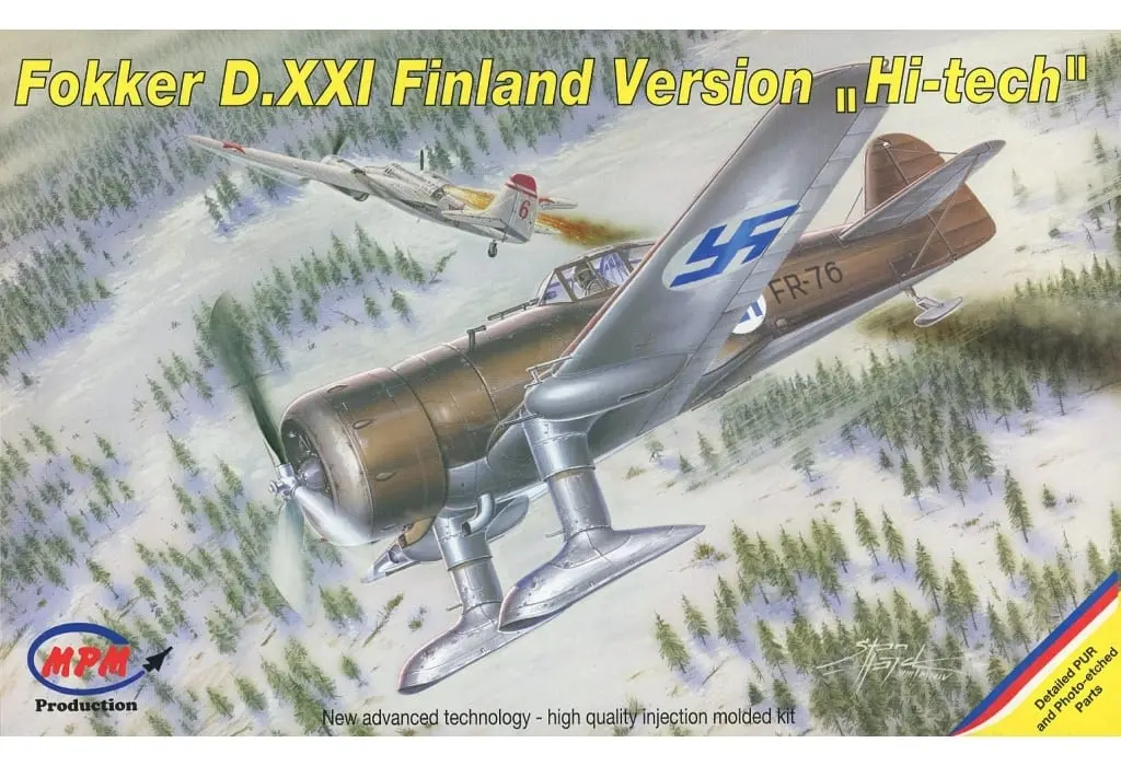 1/72 Scale Model Kit - Fighter aircraft model kits / Fokker D.XXI