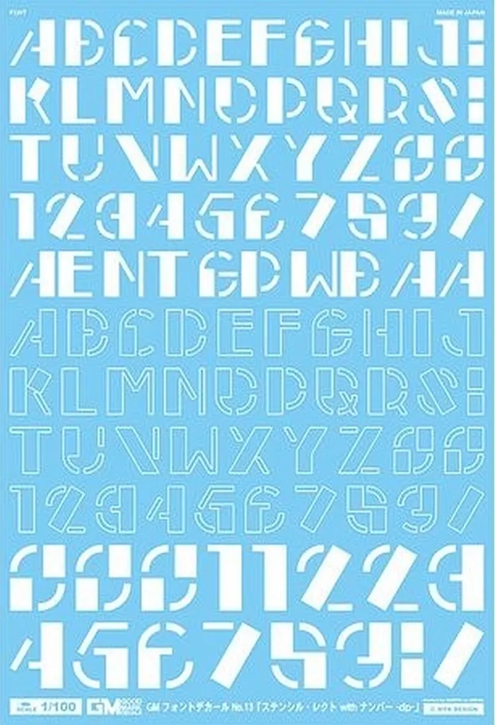 1/100 Scale Model Kit - Caution Decals