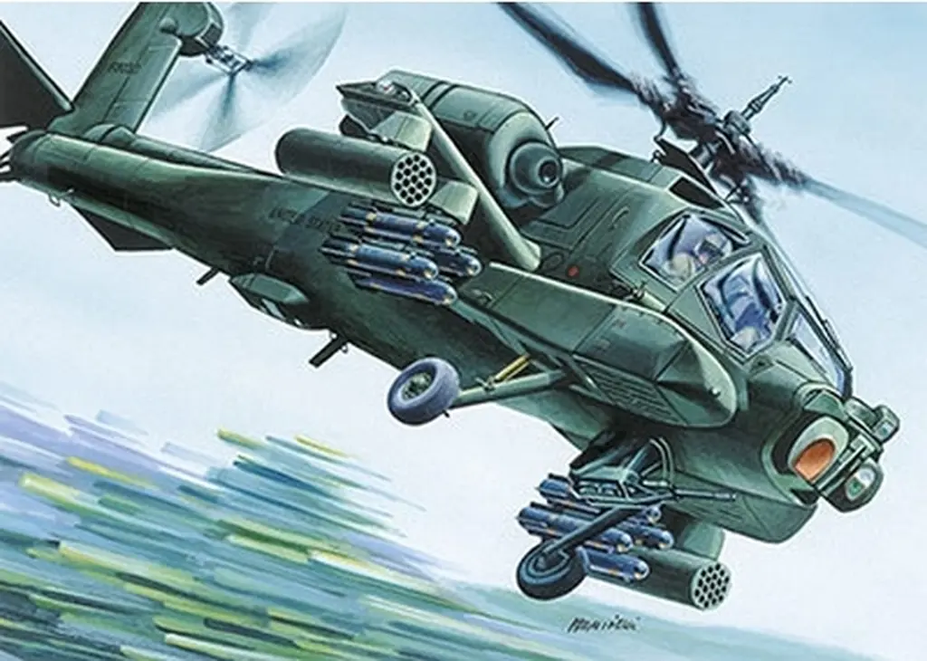 1/72 Scale Model Kit - Attack helicopter / AH-64 Apache