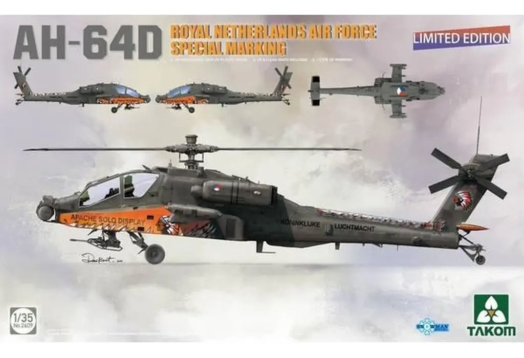 1/35 Scale Model Kit - Attack helicopter / AH-64 Apache