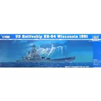 1/700 Scale Model Kit - Warship plastic model kit / USS Wisconsin
