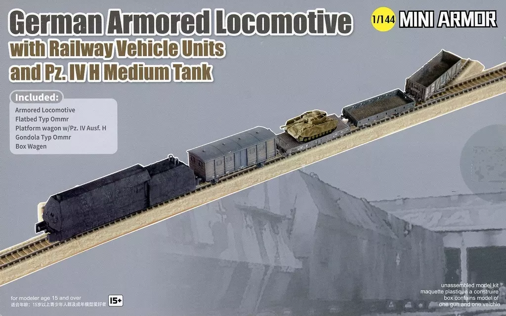 1/144 Scale Model Kit - Steam locomotive