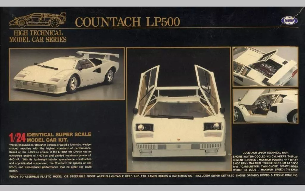 1/24 Scale Model Kit - Lamborghini / Countach