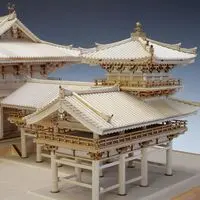 1/75 Scale Model Kit - Castle/Building/Scene / Byodoin Temple Phoenix Hall