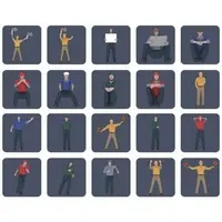 1/200 Scale Model Kit - People/Animals