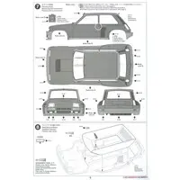 1/24 SCALE RENAULT 5 TURBO Model Kit