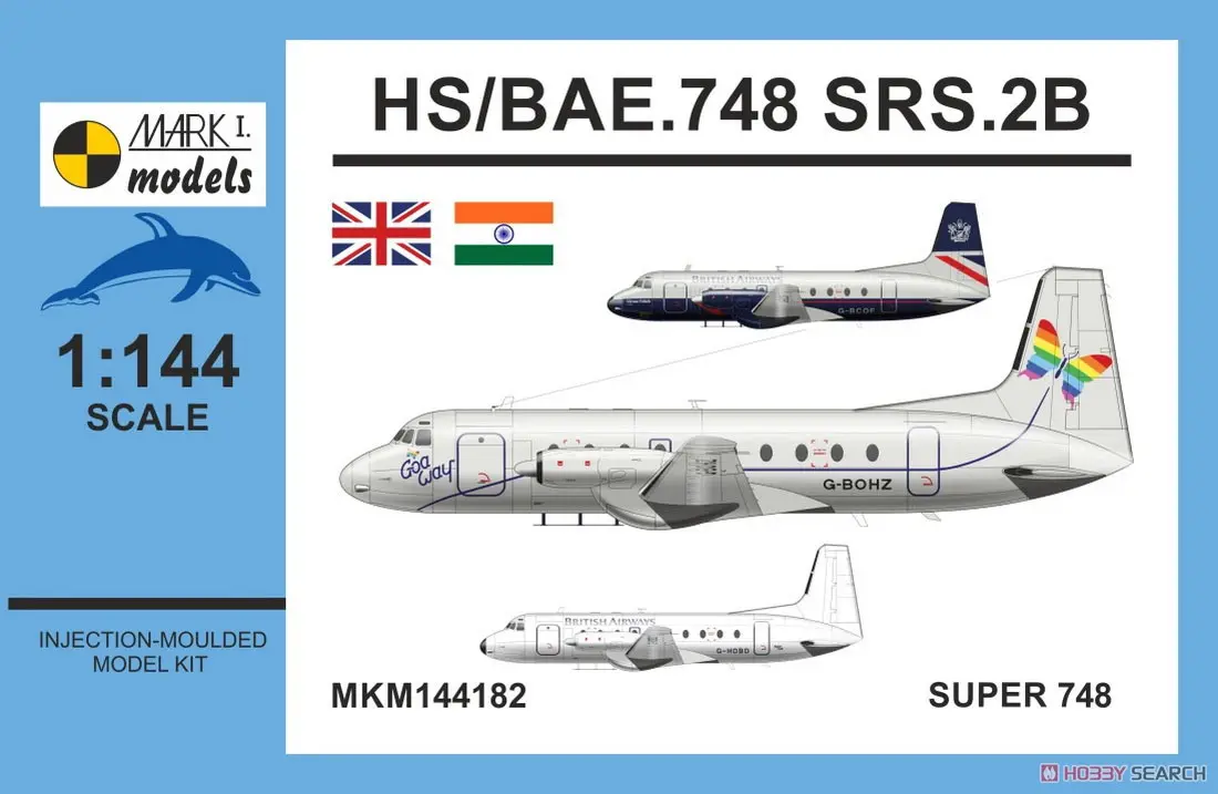 1/144 Scale Model Kit - Airliner / Hawker Siddeley HS 748