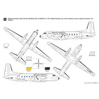 1/144 Scale Model Kit - Airliner / Hawker Siddeley HS 748