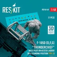 1/48 Scale Model Kit - People/Animals / Republic F-105 Thunderchief