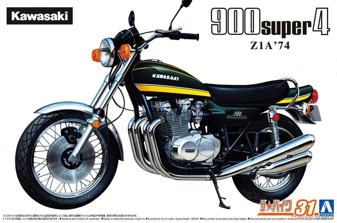 1/12 KAWASAKI Z1A 900 SUPER4 '74 Model Kit